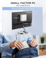 KAMRUI GK3Plus Mini PC, 16GB RAM 512GB M.2 SSD Mini Computers,12th Alder Lake N95 (up to 3.4GHz) Micro PC, 2.5''SSD, Gigabit Ethernet,4K UHD,Three Screen Display, WiFi,BT,VESA/Home/Business Small pc - Image 8