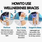 Knee Brace for Women Men Adjustable Support with Cushioned Silicone Pad Anatomical Cut Design for Men Women Athletic Training Patellar Tendon Support (Black) - Image 5