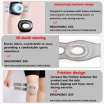 Knee Brace for Women Men Adjustable Support with Cushioned Silicone Pad Anatomical Cut Design for Men Women Athletic Training Patellar Tendon Support (Black) - Image 6