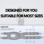 Knee Brace for Women Men Adjustable Support with Cushioned Silicone Pad Anatomical Cut Design for Men Women Athletic Training Patellar Tendon Support (Black) - Image 8