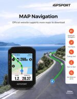 iGPSPORT BSC300T Wireless Bike Computer GPS, Touchscreen Offline MAP Navigation Off Course Warning Compatible with Insta 360, for Ebike Road Bike MTB - Image 3