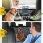 Vailge Dog Seat Cover for Back Seat, 100% Waterproof with Mesh Window, Scratch Prevent Anti-slip Dog Car Hammock, Standard - Image 3