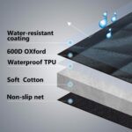 Vailge Dog Seat Cover for Back Seat, 100% Waterproof with Mesh Window, Scratch Prevent Anti-slip Dog Car Hammock, Standard - Image 5