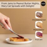 OTOTO Jar Scraper Spatula - Silicone Scraper, Cute Kitchen Accessories, Unique Fun Cooking Kitchen Gadgets for Foodies - BPA-free & 100% Food Safe (Mary Cat) - Image 5