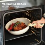 Pots and Pans Set Non Stick,10-Pcs Ceramic Cookware Set, Induction Kitchen Set with Removable Handle, RV Cookware Set with Detachable handle,Stackable Space Saving Pots Set, Oven/Fridge Safe - Image 5