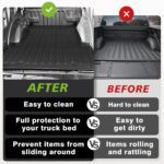 TripleAliners Truck Bed Mat Compatible with 2015-2023 Ford F150 & Lightning Accessories 5.5FT Flush All Weather Protection TPE Heavy Duty Pickup Cargo Mat - Image 7