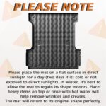 TripleAliners Truck Bed Mat Compatible with 2015-2023 Ford F150 & Lightning Accessories 5.5FT Flush All Weather Protection TPE Heavy Duty Pickup Cargo Mat - Image 9