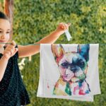 Pfrewn French Bulldog Puppy Hand Towels Set of 2 Watercolor Dog Colorful Art Bathroom Towel 16x30 in Soft Absorbent Guest Bath Towel Kitchen Dish Towel Spa Home Bathroom Decorations - Image 7