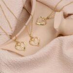STORUP Heart Initial Necklaces for Women Girls, 14K Gold Plated Cubic Zirconia Heart Initial A-Z Pendant Necklace Dainty Heart Necklaces for Women Teen Girl Jewelry Birthday Gifts - Image 6