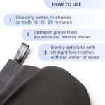 Korean Exfoliating Mitt for Remove Dead Skin. 2 Pack 100% Viscose Kessa Deep Exfoliating Gloves for Body Scrub, Keratosis Pilaris and Self Tanning Removal. Easily Smooth Skin Surface. - Image 7