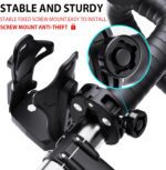 Extra Large Motorcycle Cup Holder Anti Theft, Mathtoxyz Bike Water Bottle Holder 1.95 – 3.6 inch Universal Size Handlebar Drink Holder Cage for Moto Bicycle, Boat, Scooter, Stroller, Wheelchair - Image 4