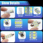 Car Led Bulb, Led Combination Set of 24 Sets, Used for Car Interior/Indoor Map Dome/ Trunk / License Lights, Etc. (White) - Image 5
