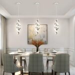 Chrome Pendant Light,4000K Modern LED Pendant Lights Kitchen Island,Adjustable Pendant Lighting Over Island Hanging Pendant Light Fixtures for Kitchen Dining Room Hallway Foyer, 1 Pack - Image 8