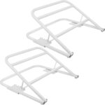 2 Pack Under Mattress Bed Wedge, Metal Wedge for Under Mattress, 4 Height Adjustable Mattress Elevator, Under Support & Mattress Riser for Sleep Assistance, Acid Reflux, Back Pain and Heartburn - Image 2