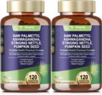 2Pack Organic Saw Palmetto - Prostate Health Supplements for Men with Ashwagandha Root, Stinging Nettle, Pumpkin Seed, Prostate Defend Propnietary Blend, DHT Blocker, 240 Count - Image 2