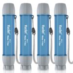 4 Pack Water Filter Straw, Portable Personal Water Filtration System, Water Purifier Survival, Emergency Preparedness for Camping Hiking Drinking Travel Hunting and Family Outing - Image 2