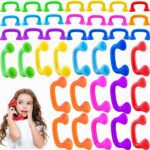 40 Pieces Whisper Reading Phones Plastic Auditory Feedback Reading Phones for Kids Accelerates Reading Fluency and Pronunciation Accuracy and Speech Therapy, 8 Colors - Image 2