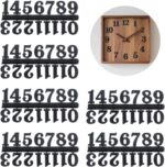 6 Sets Black Arabic Clock Numbers Without self-Adhesive for DIY Digital Decoration Clock Accessories Repair (Applicable Panel Diameter -10 inch, Pack, 6) - Image 2