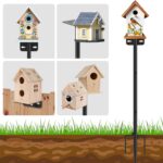 72 Inch Adjustable Bird Feeder Pole,Bird House Pole Suitable for Feeders & Birdhouse,Weather Station,Heavy-Duty Rustproof Design,Enhance Outdoor Decor & Birdwatching Experience (1 Pack 72 inch) - Image 2