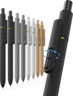 8 Pcs Gel Pens - 0.7mm Fine Point Smooth Writing Black Ink, Quick-Dry Long Lasting Fidge Pens, School & Office Supplies for Men Women - Image 2