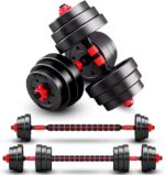 Adjustable-Dumbbells-Sets,Free Weights-Dumbbells Set of 2 Convertible To Barbell A Pair of Lightweight for Home Gym,Women and Men Equipment - Image 2