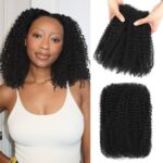 Afro Kinkys Bulk Human Hair for Dreadlock Extensions Repair Locs Afro Kinky-Curly Bulk Human Hair for Mini Twist 100% Real Human Hair for Braiding Micro Locs Extensions 16Inch(1B,35g/pack) - Image 2