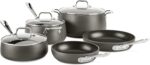 All-Clad HA1 Hard Anodized Nonstick Pots and Pans Set Non Stick Cookware Sets, Oven Broiler Safe 500F, Black - Image 2