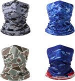 BASSDASH 4 Pack UPF 50+ UV Protection Neck Gaiter Sun Protector for Fishing Hunting Kayaking Hiking Cycling Outdoor - Image 2