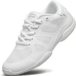 BAXINIER Girls Cheer Shoes White Cheerleading Dance Sneakers Kids Athletic Training Tennis Youth Competition Shoes - Image 2