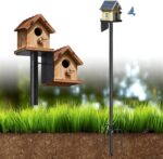 Bird Feeder Pole - 48" Outdoor Decor, Premium Metal, Rust-Resistant, Sturdy & Weatherproof, Easy Installation for Garden, Lawn, Field - Image 2