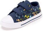 Boys Girls Sneakers Toddler Canvas Shoes Kids Walking Shoes with Hook and Loops - Image 2
