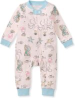 Burt's Bees Baby baby-girls Sleep and Play Pajamas, 100% Organic Cotton, One-piece Footless Pajamas - Image 2