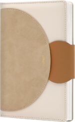 CAGIE Lined Journal for Women, 100GSM Leather Journals for Writing with Buckle Closure,A5 Hardcover Diary Journaling Notebooks for Business Work School Note Taking 5.9" x8.59 (Brown) - Image 2