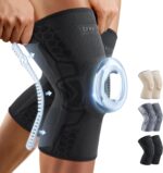 CAMBIVO 2 Pack Knee Brace for Men and Women, Knee Sleeves for Men with Patella Gel Pad and Side Stabilizers, Knee Compression Sleeves for Knee Pain Relief, Running, Workout, Daily Use - Image 2