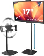 COOPER TabStand Height Adjustable iPad Stand for Desk, Heavy-Duty 7-17" Tablet Holder & Portable Monitor Stand | 4.4lb Holding Strength | iPad Holder for Pro, Air, Mini, Kindle (Night Black) - Image 2