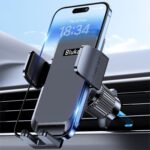 Car Phone Holder Mount, Super Stable Air Vent Cell Phone Car Mount with 2025 Metal Hook Clip, 360° Rotation,One Button Release for iPhone, Galaxy, Google, and All Other Smartphones - Image 2