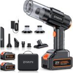 Car Vacuum Portable Cordless, 40,000Pa High Power Dust Buster, 6-in-1 Handheld Vacuum Cleaners for Home, Car, Pet Hair, Keyboard, Black - Image 2