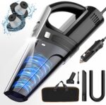 Car Vacuum, Portable Vacuum Cleaner with Powerful 7000PA Suction, DC 12V Power 16.4Ft Cord Wired Vacuum Cleaner, LED Light, Car Accessories for Men/Women - Image 2