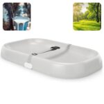 Changing Pad, Organic 100% Natural Premium Latex from Malaysia Jungle,27.6"×17" Skin-Friendly Surface, Easy to Clean, Non-Slip Design for Changing Tables and Dressers, IPX7 Waterproof(Gray) - Image 2