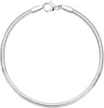 Charm Bracelets for Women, 925 Sterling Silver Plated/14k Gold Bracelet 3mm Dainty Snake Chain Bracelet Men Non Tarnish Jewelry Gifts for Her - Image 2