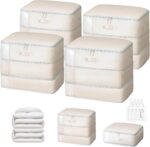 DIMJ Comforter Storage Bag - 110L Large Capacity Ultra Space Saving Self Compression Organize for Duvet, Pillow, Bedding, Blanket Storage Organizer Nylon Compression Bags, Sheet Storage - Image 2