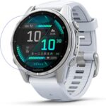 Disscool Tempered Glass Screen Film Protector Compatible with Garmin Fenix 8 43mm Amoled, 0.33mm Protector Full Coverage HD Clear Anti Scratch Smart Watch Accessory - Image 2