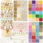 Dowsabel Clay Beads 3 Boxes Bracelet Making Kit, 10800pcs Beads for Jewelry Making, Letter Beads for Friendship Bracelets DIY Arts and Crafts Gifts for Girls Adults - Image 2