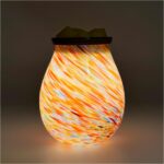 Electric Wax Melt Warmer for Scented Wax,Glass Wax Burner,Home Fragrance Wax Warmer as Gift for Women Essential Oils Candle Wax Melters and Tarts Scent Warmer Night Light,Colorful - Image 2