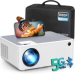 FANGOR 1080P HD Projector, WiFi Bluetooth Projectors, Max 230” Projection Screen Portable Home Theater Video Movie Proyector With Tripod, Compatible with HDMI, USB, Laptop, iOS & Android Phone - Image 2