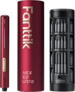 Fanttik E2 Ultra Mini Electric Screwdriver, Cordless Screwdriver, Max 0.6N.m, 50 Magnetic Bits, 5/32'' Hex, Magnetic Storage, Repair Tool for Electronics, Camera, Laptop, and PC Build (Red) - Image 2