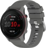 Fit for Garmin Vivoactive 6 Watch Bands, 20mm Durable Quick Release Silicone Replacement Band Straps Wristbands Bracelet Fit for Garmin Vivoactive 6 Smart Watch - Image 2