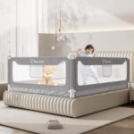 G TALECO GEAR Bed Rail for Toddlers, Stable Protective Bed Side Rails, Baby Bedrail Guard for Twin Full Queen & King Size Bed ((3 Sides for Full Size) 74.8x74.8x54 Inch) - Image 2