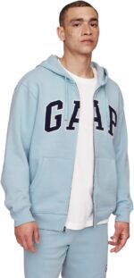 GAP Logo Heritage Hoodie Hooded Full Zip Sweatshirt - Image 2