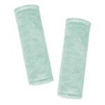 GFU Car Seat Strap Pads for Baby, Soft Shoulder Pads for Comfort, Reversible Seatbelt Covers for Kids, Perfect for Baby Car Seat, Stroller, Swing, High Chair, Size: 6.5 x 6.5 inch, Green - Image 2